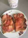 Tostadas con jamón