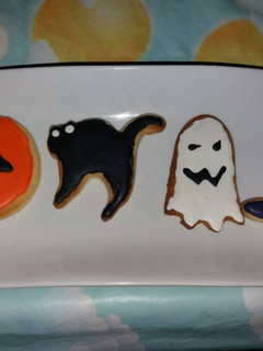 Una foto de Galletas tres ingredientes terror🎃
