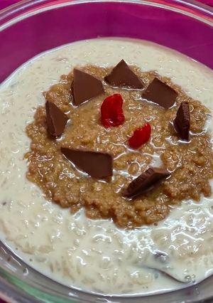 A picture of Chocolate kheer.
