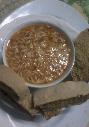 A picture of Orzo Soup.