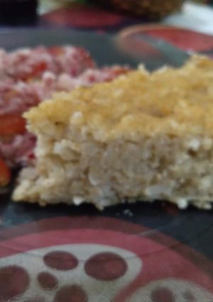 Una foto de Pastel de arroz y merluza
