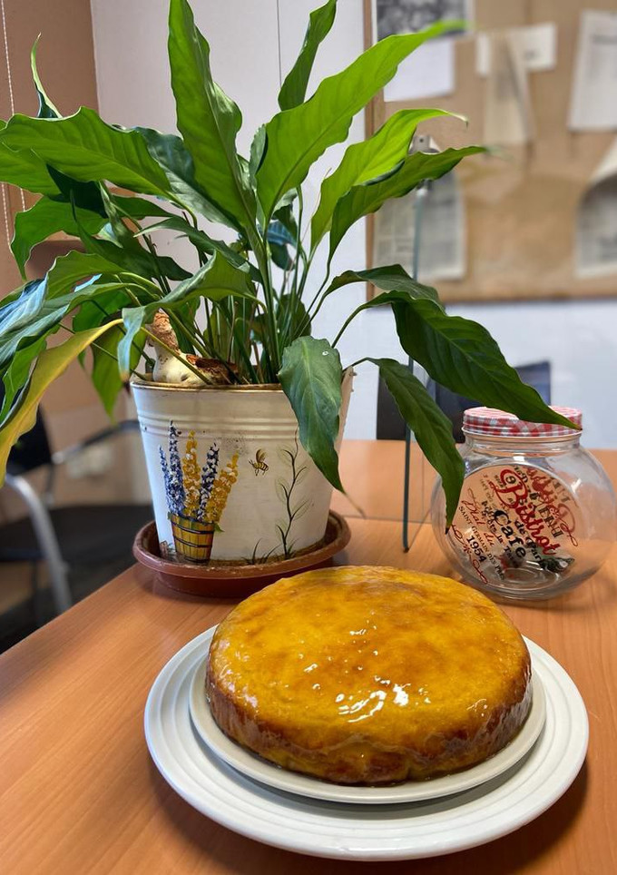 Una foto de 🍰Bizcocho de mango 🍑