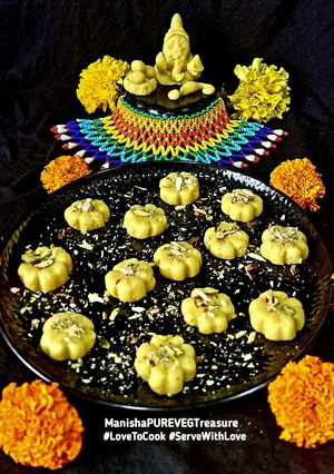 A picture of Instant Kesariya Peda.