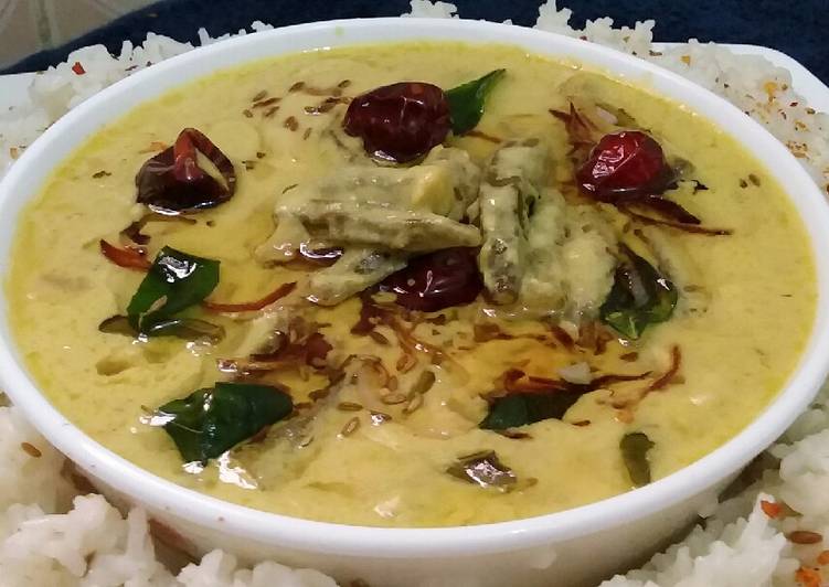 Recipe of Speedy Coconut Okra(lady finger) karhi