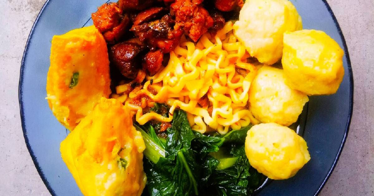 Resep Mie Ayam Bakso Tahu Aci oleh Annisa sr - Cookpad