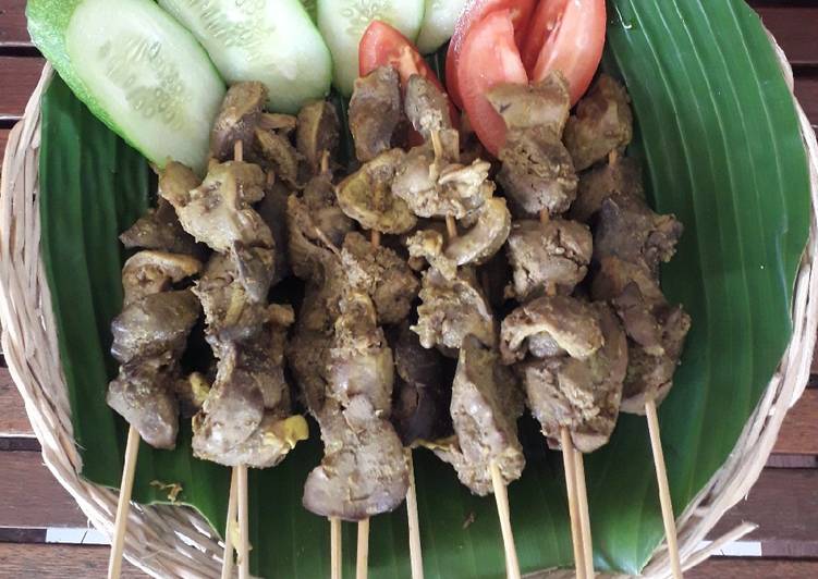 Resep Sate Ati Ampela Ayam Anti Gagal