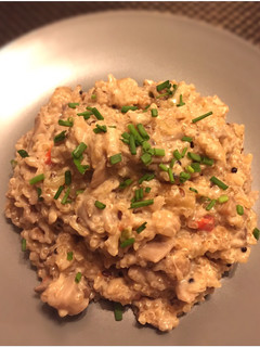 Una foto de Risotto de arroz integral y quinoa