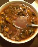 Sopa de champiñones picante