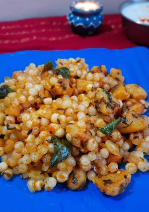 A picture of Sabudana khichdi.