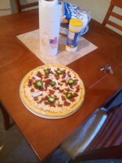 Una foto de Pizza hawaiana