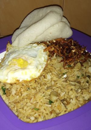 Foto resep Nasi goreng teri baso pedas