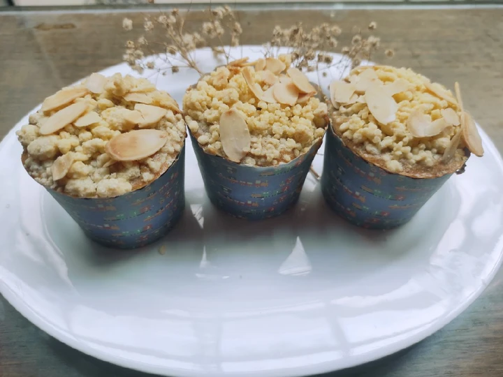 Cara Simple Menyiapkan Resep  Banana Muffin Crumble yang Lezat Sekali, Lezat