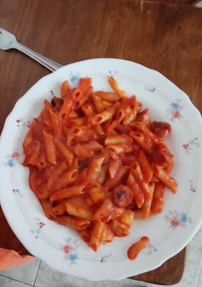 Una foto de Macarrones caseros