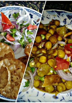 A picture of Papri chaat.