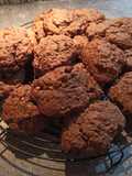 Schoko-Bananen-Nuss-Cookies