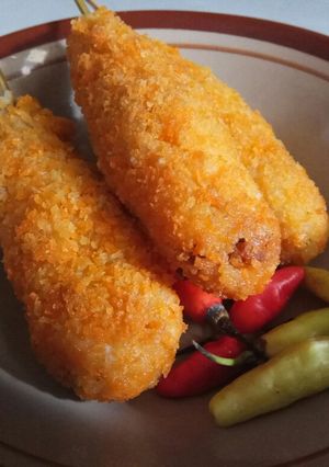 Foto resep Nasi Kepal Goreng Tusuk