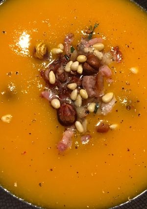 Une photo de Soupe potimarron carottes pommes de terre
