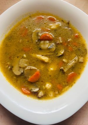 Magyaros gombaleves recept fotója