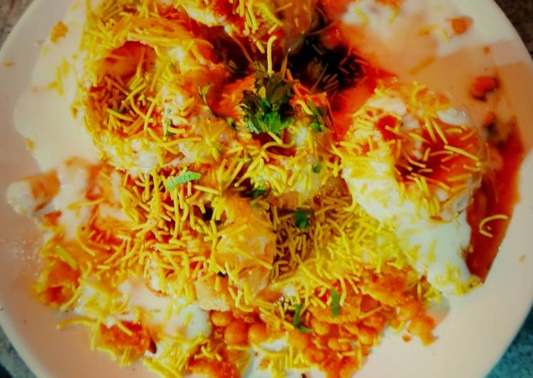 Simple Way to Prepare Quick Popular indian street food Dahi poori chat
