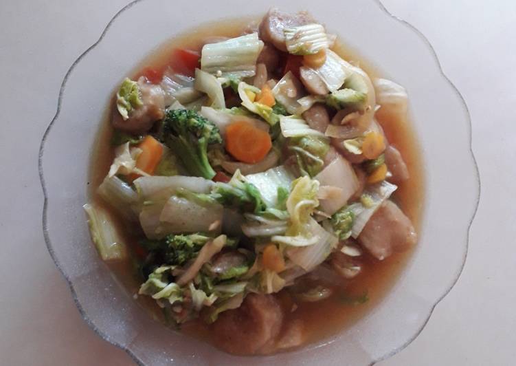 Resep Capcay Bakso ala anak kontrakan 😂 Lezat
