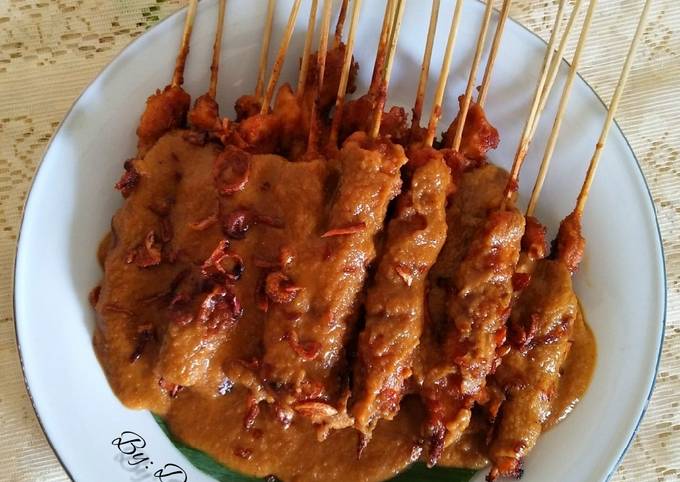 Sate Ayam Saus Kacang