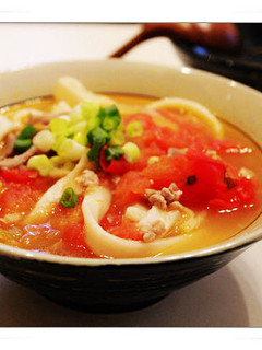 蕃茄榨菜肉絲刀削麵 的食譜成品照片