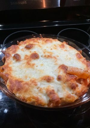 A picture of Baked Rigatoni with Vodka sauce.