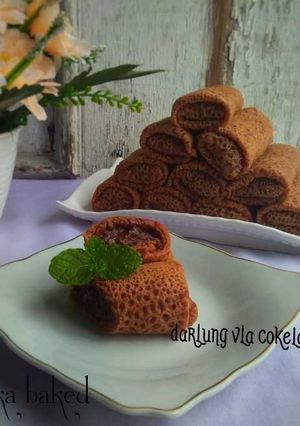 Foto resep Dadar gulung vla cokelat