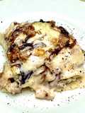Lasagna with Radicchio, Sausage, Gorgonzola, and Walnuts