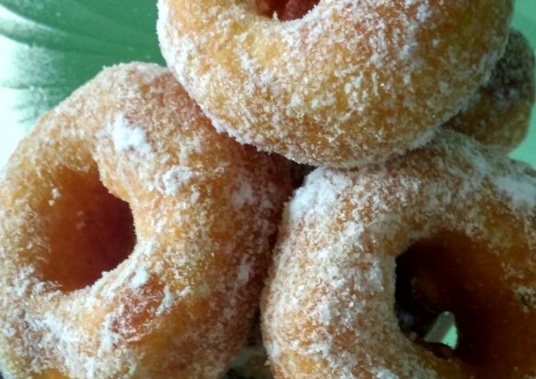 🍩 7. Donat labu kuning tanpa telur 🍩