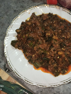 A picture of Bhindi Masala Gravy.