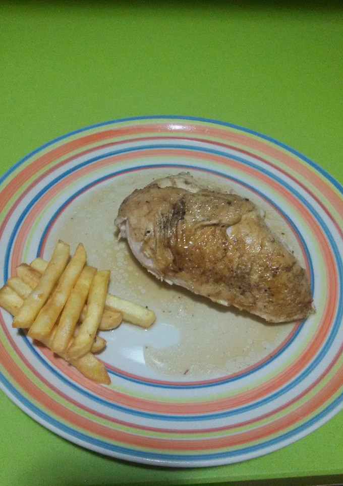 Una foto de Pollo asado en olla rápida