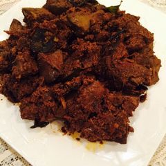 A picture of Mutton Liver Pepper fry.