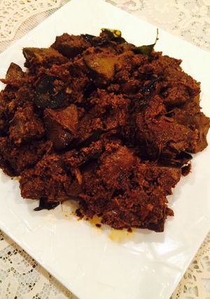 A picture of Mutton Liver Pepper fry.
