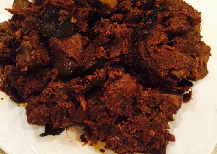 Steps to Make Super Quick Homemade Mutton Liver Pepper fry