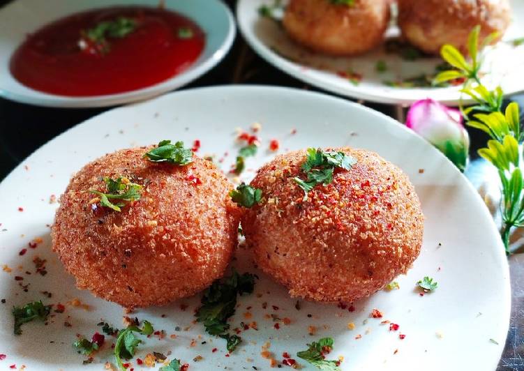 Paneer stuffed bread cutlet