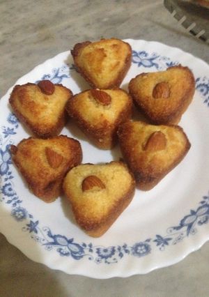 صورة لوصفة قلوب البسبوسه ❤️❤️