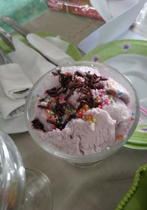 Foto resep Es cream ubi ungu