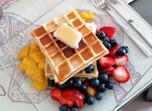 Una foto de Waffles