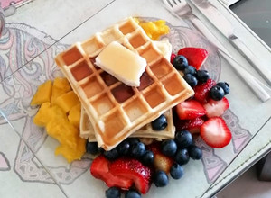 Una foto de Waffles