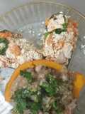 Zapallo tipo calabaza y berenjenas campestres
