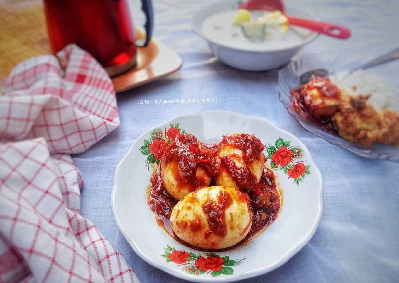 Telur Rebus Masak Lombok