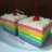 Rainbow Cake Kukus Ny.Liem Super Lembut