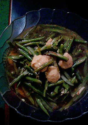 Foto resep Sayur Buncis Bakso