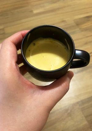 Hình của món Egg coffee (cafe trứng).