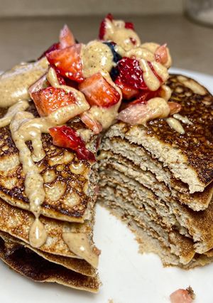 Una foto de BANANA PANCAKES 🥞 🍌 (sin harina)