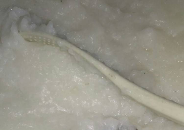 Langkah Mudah untuk Menyiapkan Bubur nasi lembut Anti Gagal