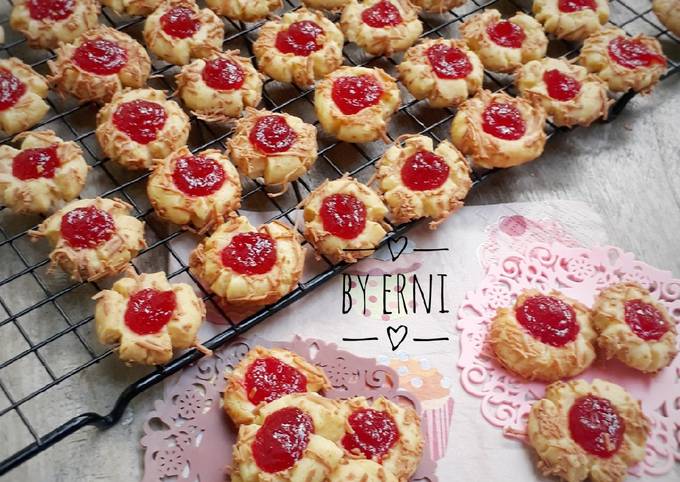 1. Strawberry Cheese Thumbprint Cookies