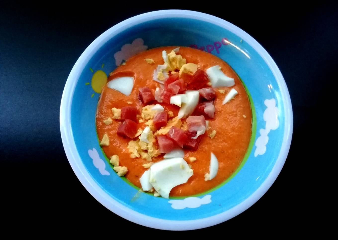 Salmorejo de pimientos en Mycook