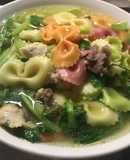 Nui nấu thịt gà